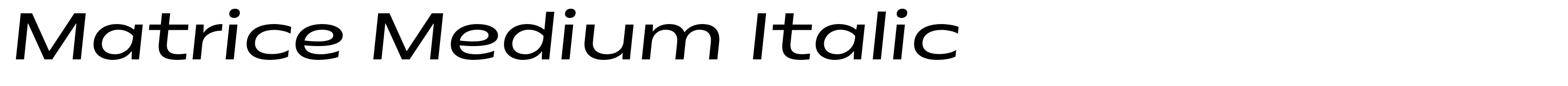 Matrice Medium Italic